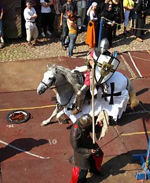 Knights combat Stock Photos