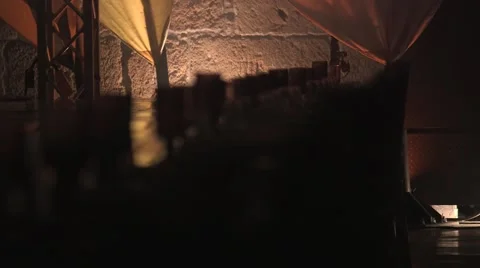 Knights dinner table Stock Footage 43150531