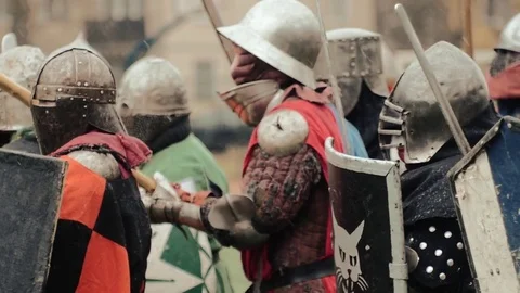 Knights Stock Footage 75042352