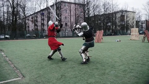 Knights Stock Footage 75042365