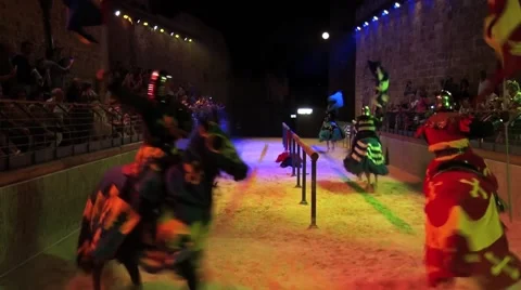 Knights riding Stock Footage 43150326