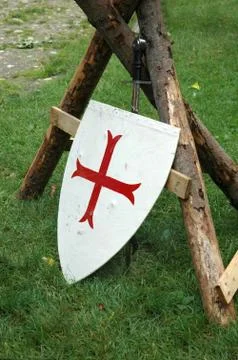 Knight's shield Stock Photos