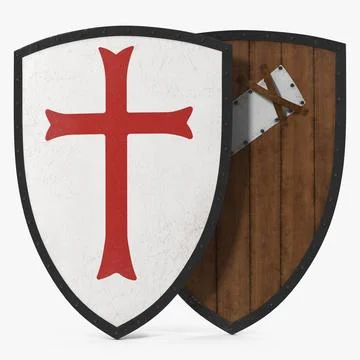 Knights Templar Shield 3D Model 3D Model