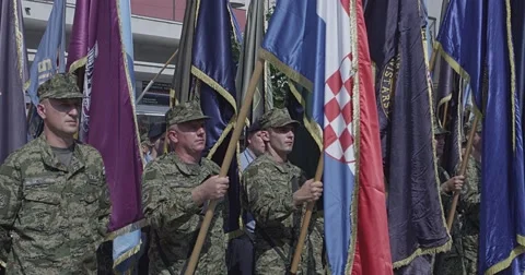 Knin Storm parade Stock-Footage 55270548