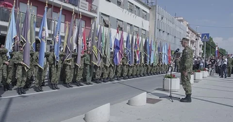 Knin Storm parade Stock Footage 55271122