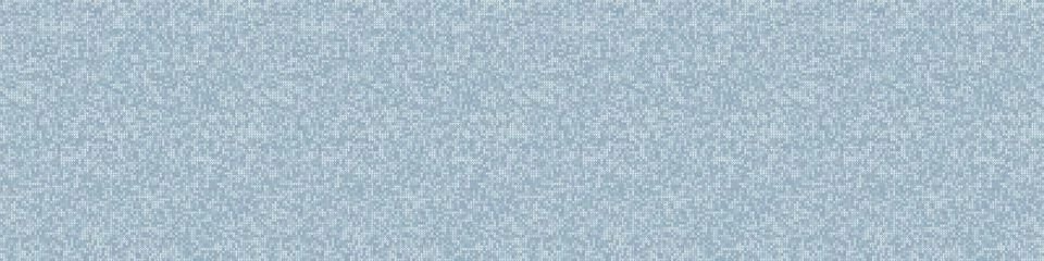 Knit Grey Marl Texture Border on Variegated Heather Background. Denim Blue Stock Illustration