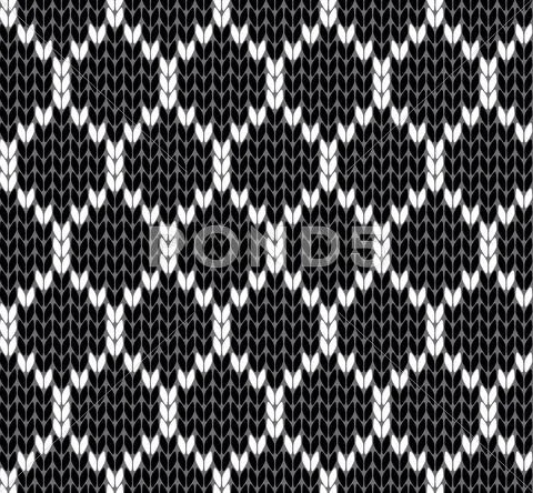 Knit Grid Vector Illustration