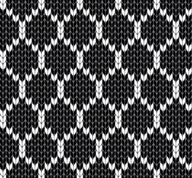 Knit grid vector illustration Ilustración de archivo