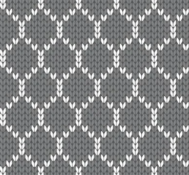 Knit grid vector illustration Stock Illustration