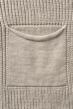 Knit patch pocket Foto stock
