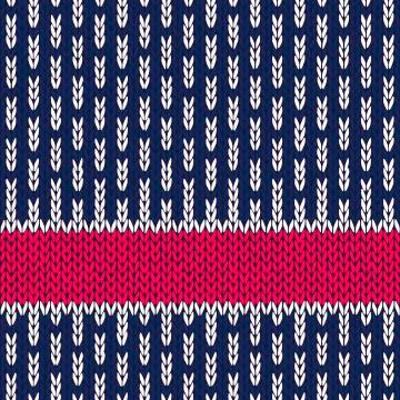 Knit seamless pattern Stock Illustration