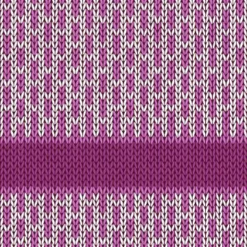 Knit seamless pattern Stock Illustration