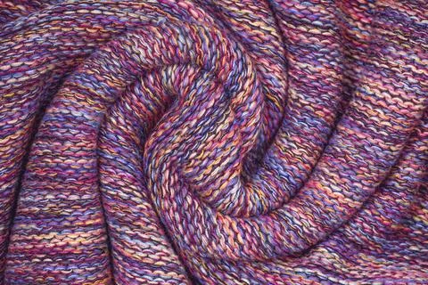 Knit texture of natural soft wool knitted fabric melange background 스톡 사진
