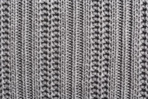 Knit wool fabric closeup texture background 库存照片