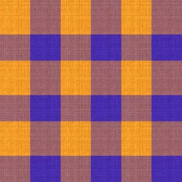 Knit wool plaid background pattern. Traditional warm checkered handmade stitch Stock Illustration