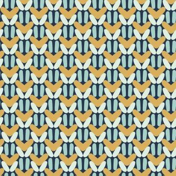 Knit woolen fabric seamless vector pattern Stock Illustration