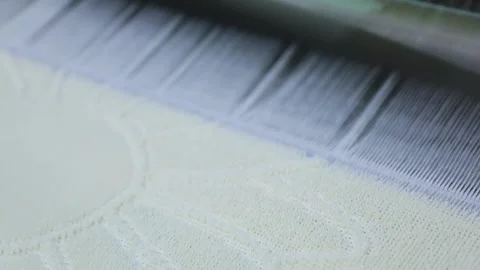 Knits soft towel material 2 Stock Footage 165041563