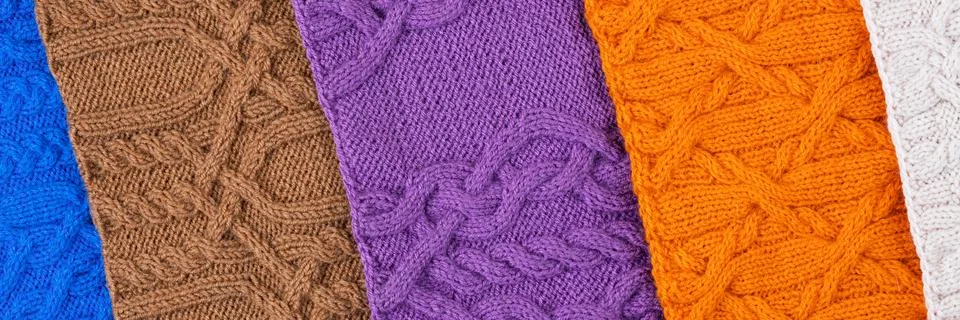 Knitted background Stock Photos