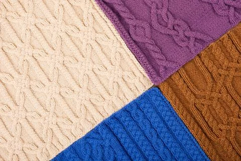 Knitted background Stock Photos