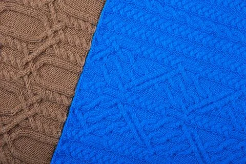Knitted background Stock Photos