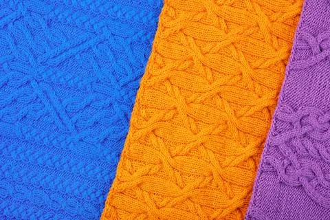 Knitted background Stock Photos