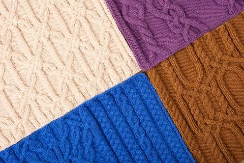 Knitted background Stock Photos