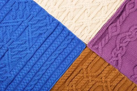 Knitted background Stock Photos