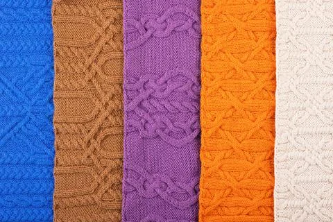 Knitted background Stock Photos