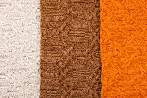 Knitted background Stock Photos