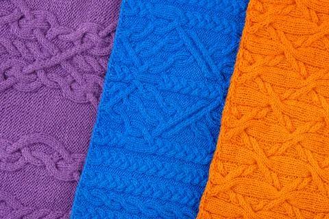 Knitted background Stock Photos
