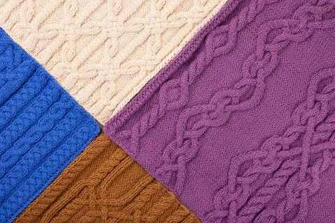 Knitted background Stock Photos