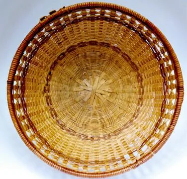 Knitted basket Stock Photos