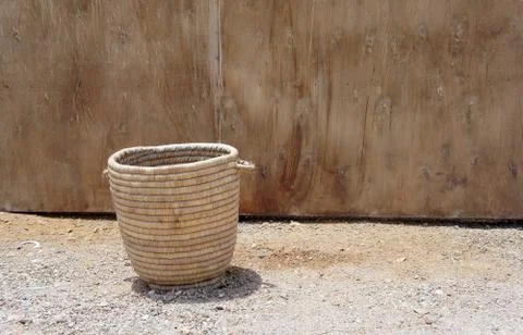 Knitted Basket Foto stock