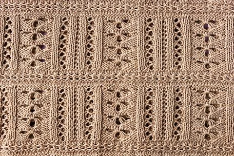 Knitted beige background Foto stock