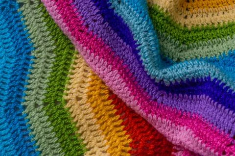 Knitted blanket Stock Photos