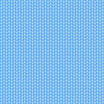Knitted Christmas blue pattern background Stock Illustration
