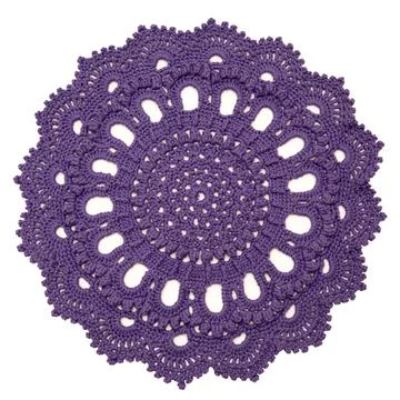 Knitted colored carpet. Foto stock