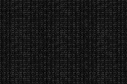 Knitted dark gray background with repeating texture of merino wool. Stock Illustration