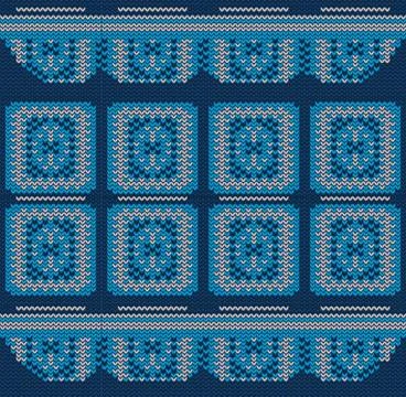 Knitted Decorative Background Stock Illustration