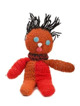 Knitted doll Stock Photos