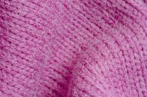 Knitted element. Close-up crease Stock Photos