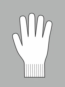 Knitted glove on a background. Stock Illustration