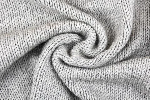 Knitted gray background Stock Photos