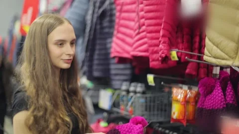 Knitted hat Stock Footage 98769523