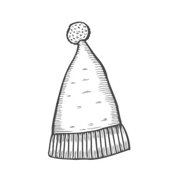 Knitted hat icon Stock Illustration
