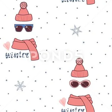 Knitted Hat, Sunglasses, Muffler Pattern