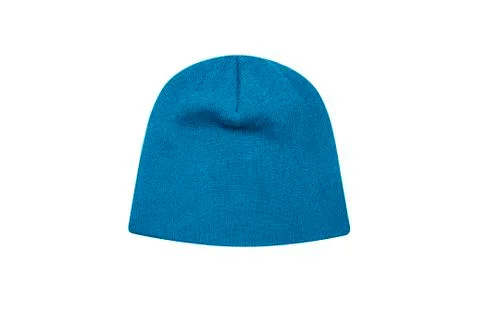 Knitted hat on white background Stock Photos