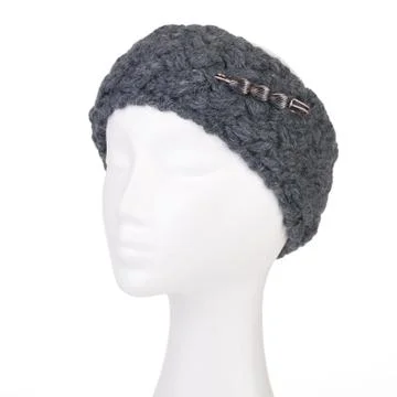 Knitted headband 스톡 사진