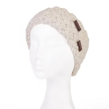 Knitted headband 스톡 사진