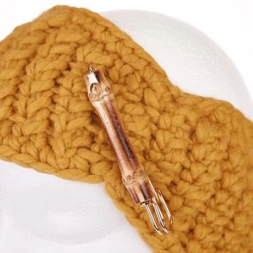 Knitted headband Stock Photos